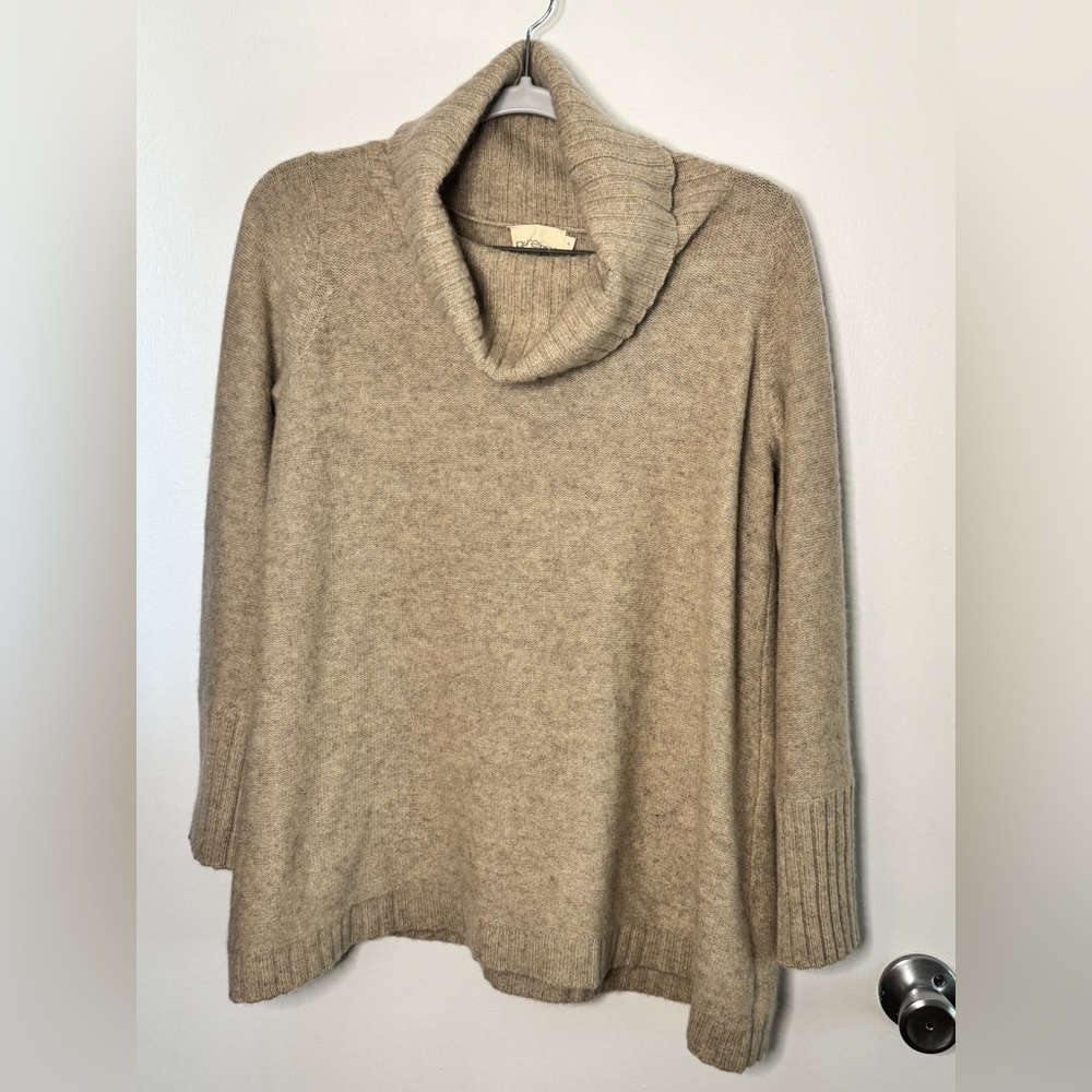 Pure Cashmere Beige Cowl Neck Sweater size medium